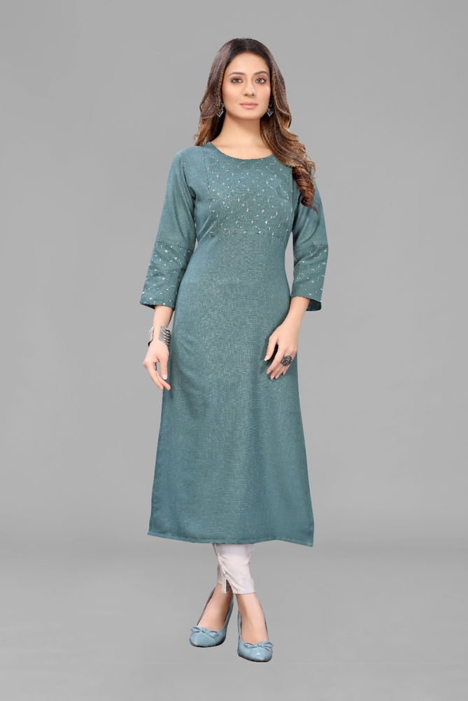 Nyka 1023 Fancy Designer Ethnic Wear Embroidery Kurti Collection